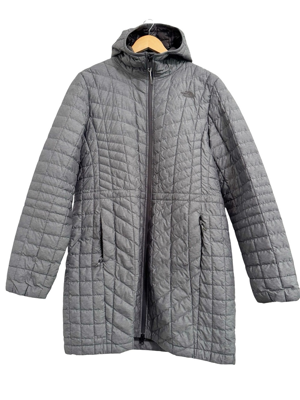 The North Face Thermoball Hooded Parka Gray Large - Picture 4 of 16